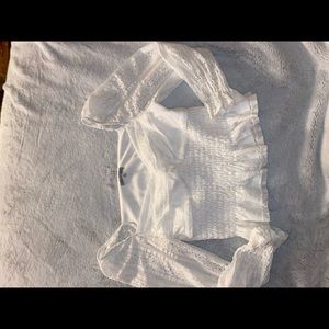 Charlotte Russe Off the shoulder white top